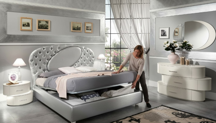 Struttura del letto Chesterfield Letto imbottito Letto matrimoniale Letti per hotel Mobili classici