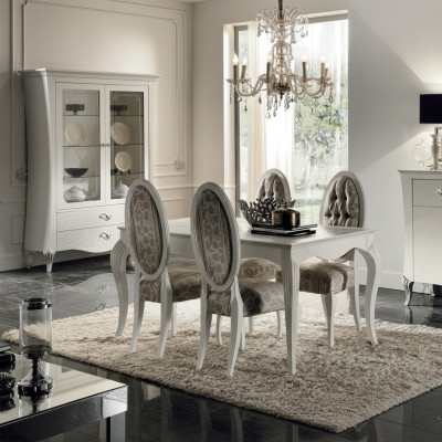 Tavolo da pranzo Tavolo classico in legno Tavoli di lusso Mobili da pranzo Da mangiare Design moderno