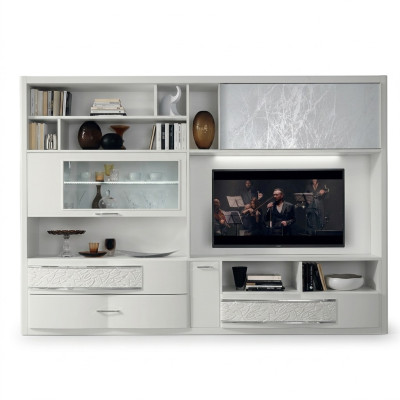 Mobiletto TV a parete in legno design moderno NUOVO