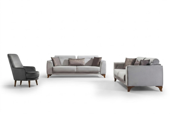 Divano componibile 3+3+1 posto Design Divani Divano Divano Poltrona Sitz Divano