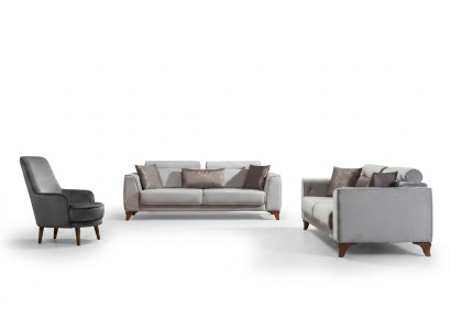 Divano componibile 3+3+1 posto Design Divani Divano Divano Poltrona Sitz Divano