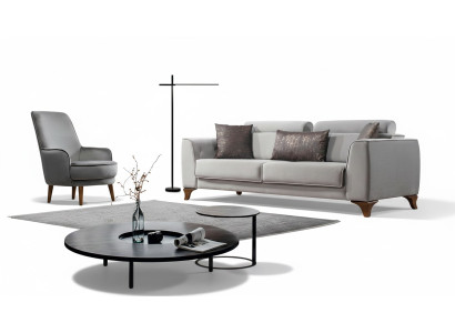 Set di divani Divano 3+1 Set di divani Design Divani Divano Barocco Poltrona imbottita