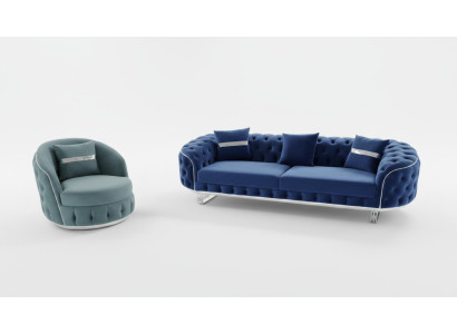 Sofà set 3+1 posti, divano di design Sofas Sofa Couch design di lusso.