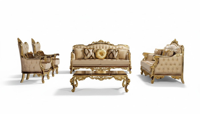 Set di divani 3+3+1+1 Tavolino Divano Divani Poltrone Set Divano 5 pezzi