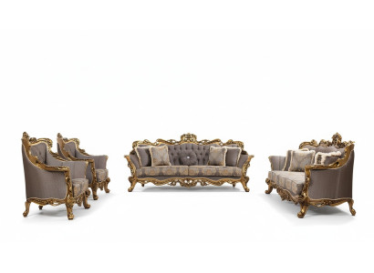 Set di lussuoso divano 5 pezzi 3+3+1+1 poltrona tavolino divano divani poltrone