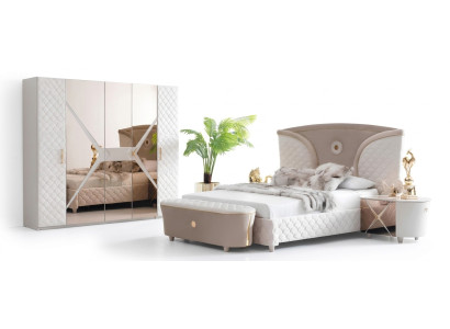 Letto Letti matrimoniali Struttura letto moderna Letti Camera da letto Comodino Nuovo