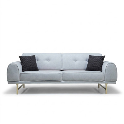 Grigio moderno divano soggiorno design a 3 posti di lusso