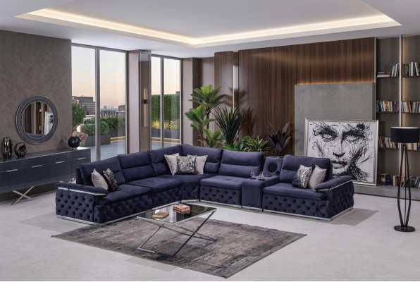 Divano angolare a L Chesterfield design italiano divano design mobili italiani