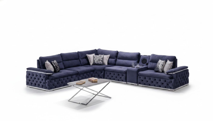 Divano angolare a L Chesterfield design italiano divano design mobili italiani