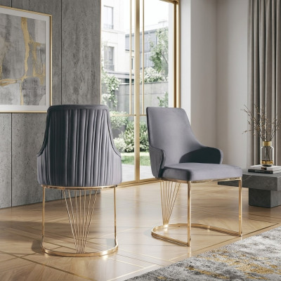 Sedia imbottita in stile italiano per sala da pranzo, sedia di lusso, sedie da soggiorno