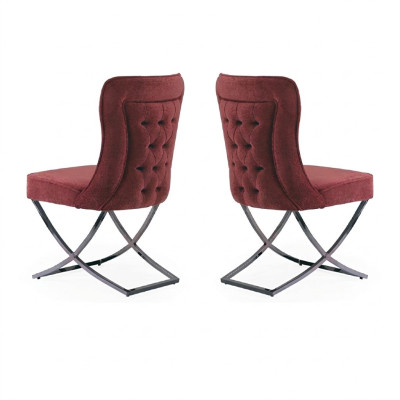 Chesterfield Hotel Sette tessuti gruppo imbottito 2x sedia design.