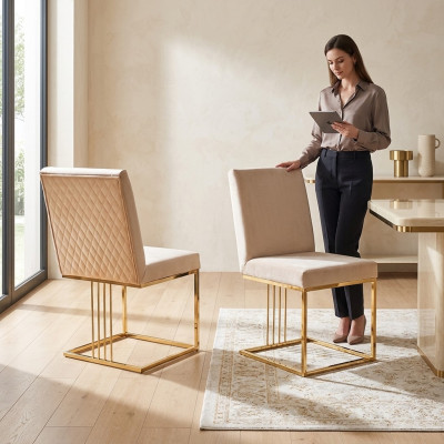 Sedia da sala da pranzo Mobili moderni per sedie da tavolo in stile italiano.