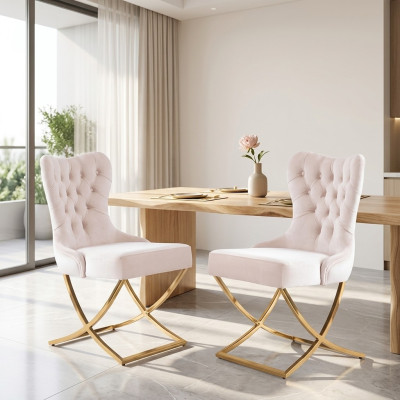Set di cuscini per sedie da pranzo moderno per 2 sedie da cucina.