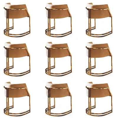 Design sedia tessuto poltrona sedie imbottite set da 8 sedie da sala da pranzo per l'ospitalità.