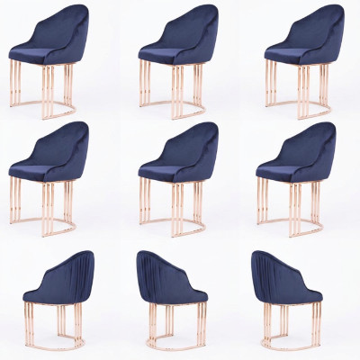 Sedie Set Gruppo Sedie Salotto 6x Gruppi Poltrona Sedia Imbottitura Tessile Hotel