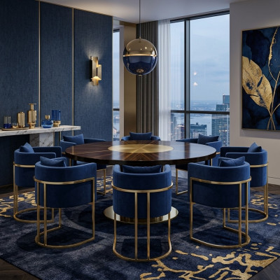 Sedia da sala da pranzo Sedie Posto Moderno Legno Massiccio Set 8x Ristorante di lusso