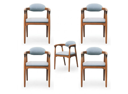Set da pranzo 4x sedie Set sedie schienale gruppo da pranzo set di mobili gruppo