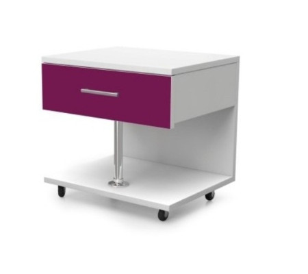 Letto + comodino Arredamento per la cameretta Letto Lettino Comodino 2 pezzi Viola Nuovo
