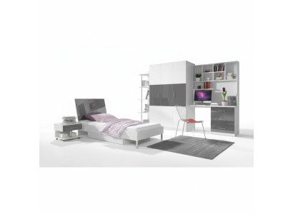 Camera da letto moderna Armadio Letto Comodino Tavolo 5 pezzi Gioventù Bambini