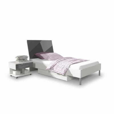 Letto + comodino - Camera da letto per bambini Mobili da camera da letto Letto 2pz. Set