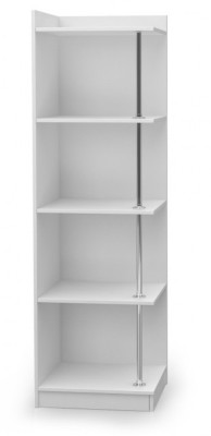 Scaffale angolare libreria in legno per camera da letto per bambini e ragazzi.