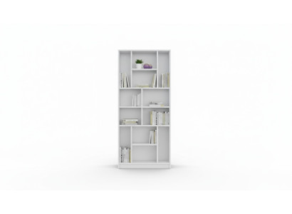 Scaffale angolare libreria in legno per camera da letto per bambini e ragazzi.