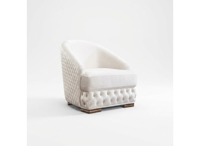 Poltrona Chesterfield monoposto bianca Relax arredamento mobili italiani