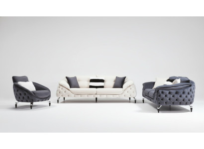 Divano Chesterfield verde in stoffa, divano, mobili di lusso arredamento divani.