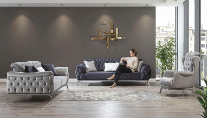 Poltrona 1 posto Bianco Poltrona Design di lusso Mobili eleganti Stile italiano