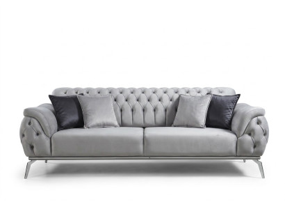 Divano Chesterfield a tre posti - Arredamento di lusso.