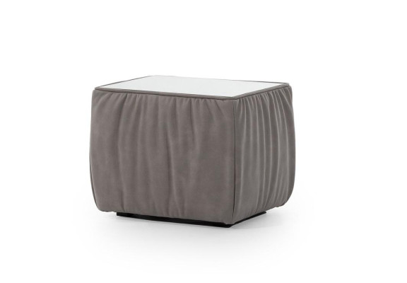 Comodino in legno marrone design mobiletto tavolino da notte tavolo da camera da letto