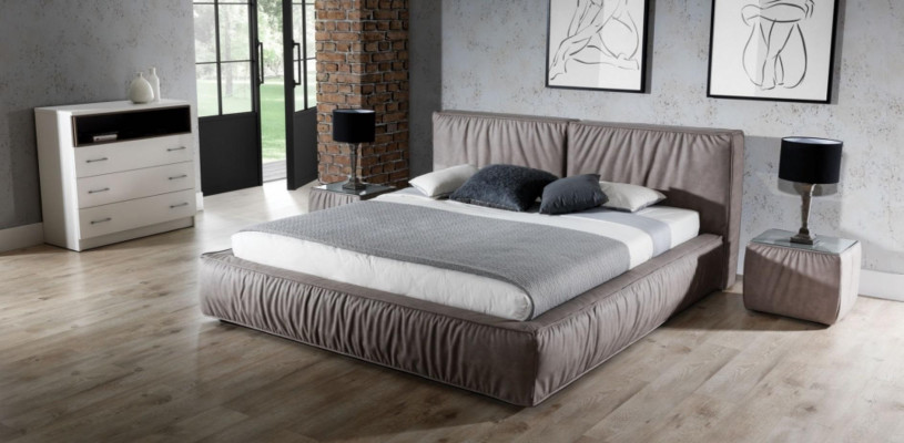 Comodino in legno marrone design mobiletto tavolino da notte tavolo da camera da letto