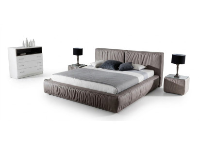 Comodino in legno marrone design mobiletto tavolino da notte tavolo da camera da letto