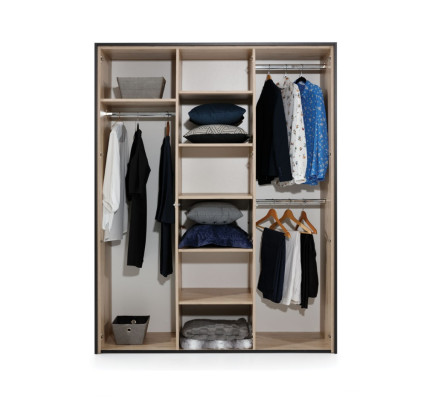 Armadio in legno marrone design mobili di lusso per la camera da letto moderni.