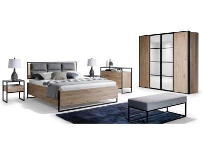 Comò Loft marrone in legno Mobile design Sideboard 120cm Armadio buffet