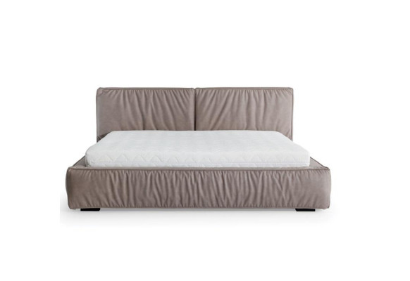 Set camera da letto marrone Letto Comodino Design elegante Moderno Mobili in legno 3 pezzi