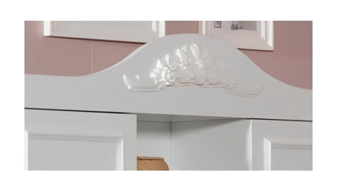 Set camera da letto per bambini Bianco Elegante design scrivania Libreria in legno Mobili Nuovi