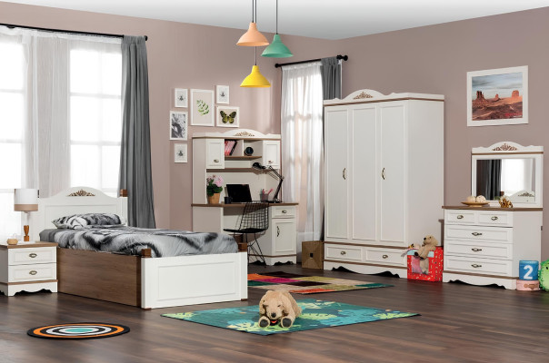 Lettino per bambini Camera da letto Letto Camera da letto Design Mobili di lusso Legno Camera per ragazzi