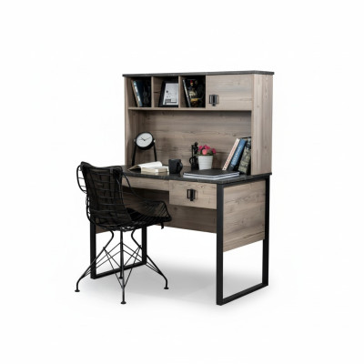 Scrivania Moderna in Legno per Ragazzi Camera da Letto Bambini Marrone Arredamento Design Camera da Letto Nuova