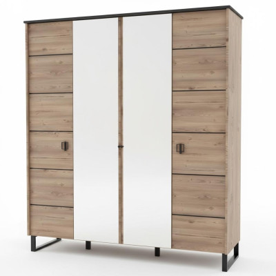 Armadio marrone camera da letto per ragazzi guardaroba design moderno nuovo