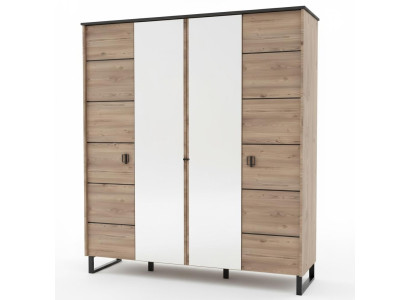 Armadio marrone camera da letto per ragazzi guardaroba design moderno nuovo