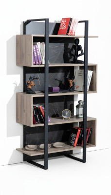 Scaffale moderno per libri in legno per bambini marrone design mobile per camera da letto nuovo.