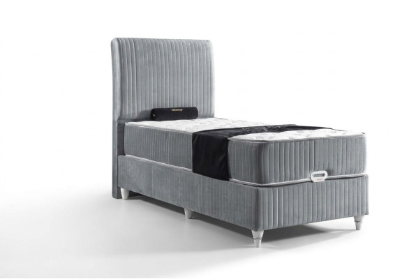 Letto a molle a scatola di lusso Hotel Singel con materasso 90x200 mobili