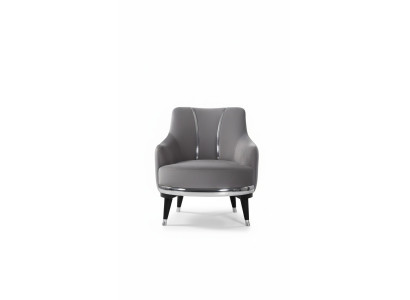Poltrone monoposto Divani Soggiorno Tessuto Tessuto Mobili Colore Grigio