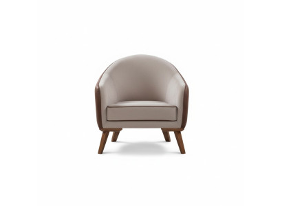 Poltrona Monoposto Tessuto Soggiorno Sala Lounge Design Mobili Colore Grigio