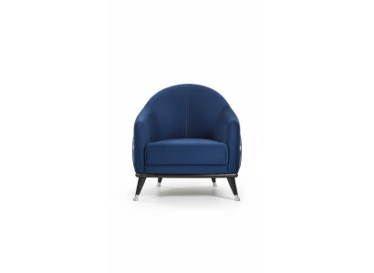 Poltrona di lusso monoposto in stile moderno e design per il soggiorno, in tessuto di poliestere.