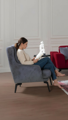 Grigio Poltrona moderna monoposto design mobili soggiorno poltrona.