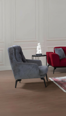 Grigio Poltrona moderna monoposto design mobili soggiorno poltrona.