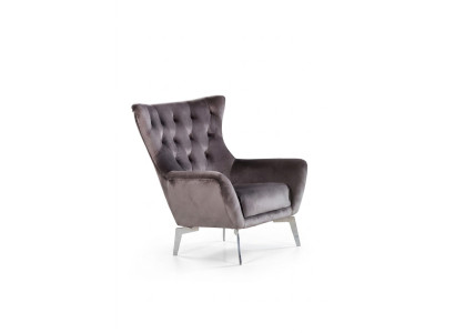 Sedia monoposto di lusso imbottita in tessuto moderno da designer
