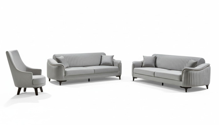 Sofà set di lusso, divano salon 331 poltrona moderna 3 pz.